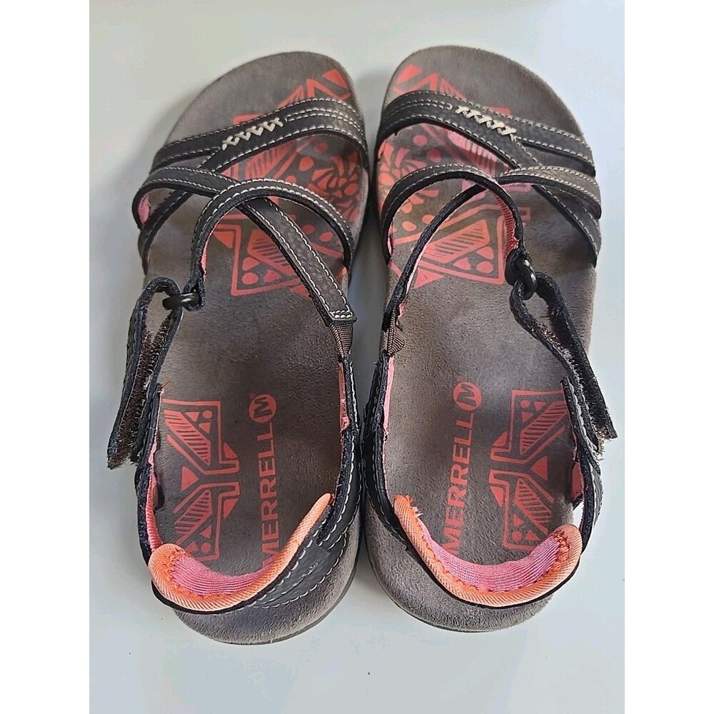 Merrell Sandels, Sanspur Rose In Coco/Coral EUC Womens Size 7 - Picture 3 of 7
